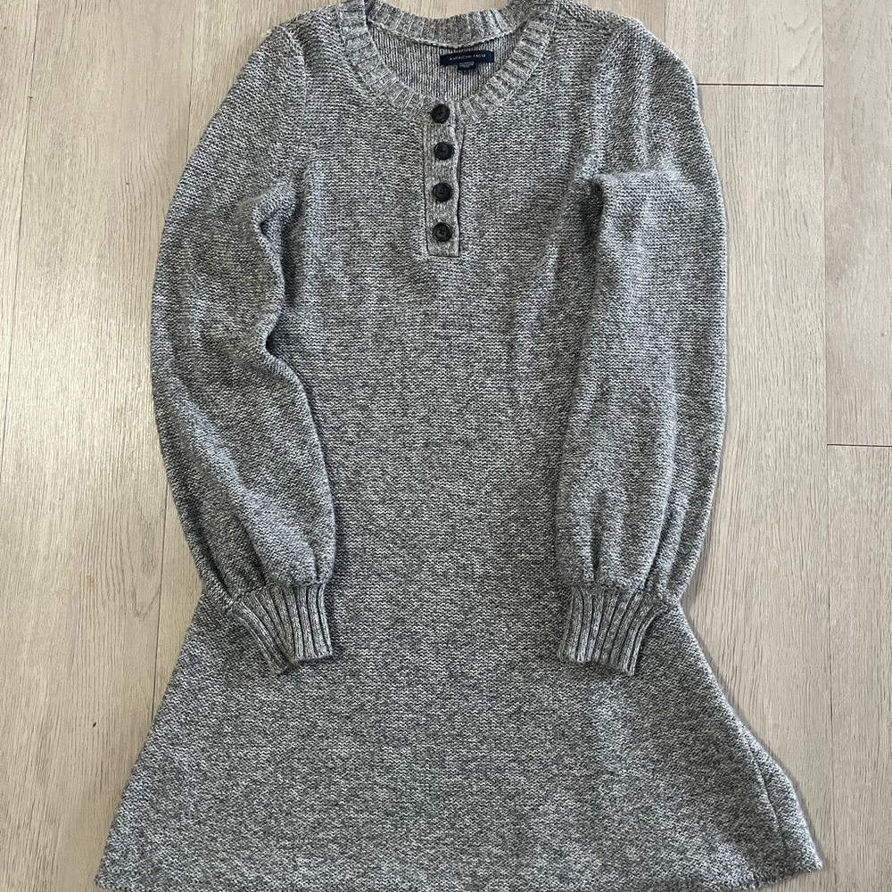 American Eagle Outfitters Gray Sweater Dress